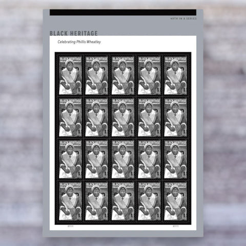 2026 Black Heritage: Phillis Wheatley Forever Postage Stamps – First-Class Mail, Sheet