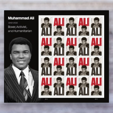 2026 Muhammad Ali Forever Postage Stamps – First-Class Mail, Sheet