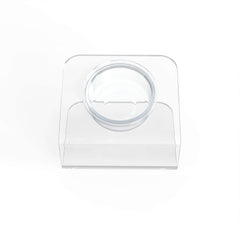 Modern Acrylic Glass Bowl Feeders, Angled Style, Single Bowl