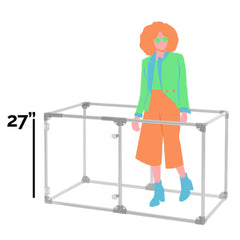 27" (69 cm) Tall Small Lucidium Pet Pen.