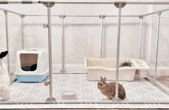 36" Tall Large Lucidium Pet Pen, SILVER - (Unused Return)