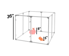 36" Tall Medium Lucidium Pet Pen