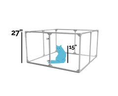 27" (69 cm) Tall Medium Lucidium Pet Pen.