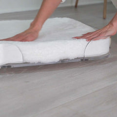 Modern Acrylic Dog Bed with Memory Foam Cushion