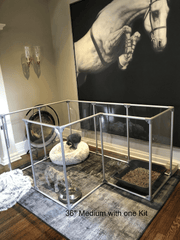 Lucidium Pen 36" Tall, 2 ft. Add-On Kit,  GUNMETAL - (Unused Return)