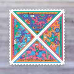 2026 Postcrossing Global Forever Postage Stamps – International Mail, Sheet