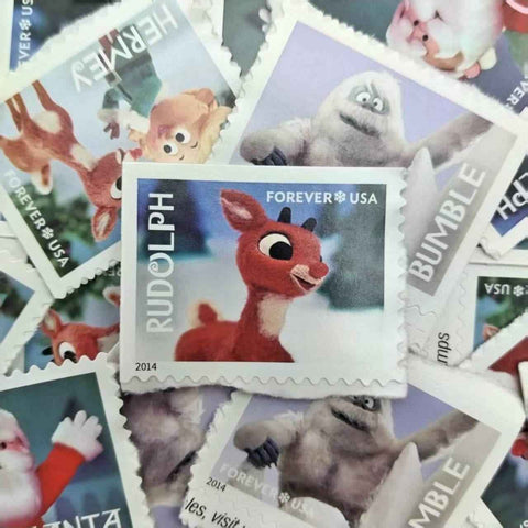 2014 Rudolph the Red-Nosed Reindeer Forever Stamps