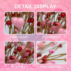 Heart Berry Stems Set
