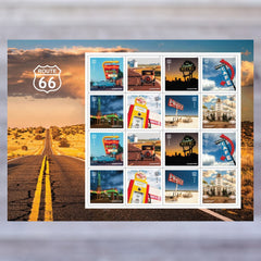 2026 Route 66 Forever Postage Stamps – First-Class Mail, Sheet