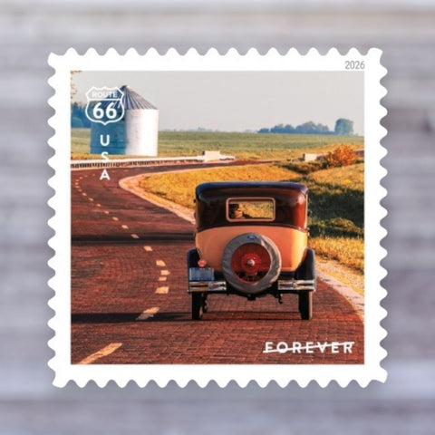 2026 Route 66 Forever Postage Stamps – First-Class Mail, Sheet
